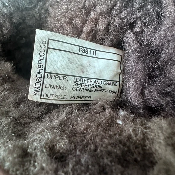 UGG Dark Brown Leather and Suede Winter Boots - Picture 6 of 10